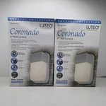 (2) Coastal Coronado White Outdoor Integrated Led Bulkhead Wall Lantern Lutec. Fixed Price $47.80.