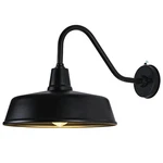 Barn Lights Outdoor Gooseneck - 15" Black Dusk To Dawn Exterior F.... Fixed Price $214.79.