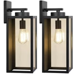 Beslowe Outdoor Wall Sconces 15.25IN Black Waterproof Porch Lights Pack. Fixed Price $259.99.