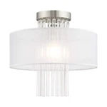 Livex Lighting Lt Brushed Nickel Ceiling Mount 13"L 13"W 12.5"H. Fixed Price $161.86.