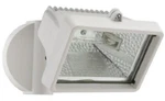Wall-mount Outdoor White Mini Flood By Lithonia Lighting Oflm 150Q 120 Lp. Fixed Price $19.99.