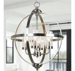 Treekee Farmhouse Hanging Lighting, 4-LIGHT Globe Orb Chandelier,.... Fixed Price $65.00.