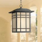 Quoizel Hillcrest 18" High Bronze Outdoor Hanging Light. Fixed Price $399.99.