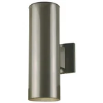 Westinghouse 2-LIGHT Polished Graphite On Steel Cylinder Outdoor Wall Lantern. Fixed Price $55.99.