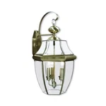 Livex Lighting 2351-01 Outdoor Wall Lantern With Clear Beveled Glass Shades, .... Fixed Price $171.45.