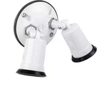 White Outdoor Flood Light Weatherproof Lamp Holder W/external Rubber Gasket New. Fixed Price $16.74.