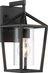 Nuvo 60-6591 Light 12" Outdoor Black Wall Lantern W/ Clear Seeded Glass. Fixed Price $117.59.