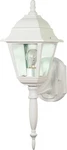 Nuvo 60-540 Light 18" Outdoor White Wall Lantern With Clear Seed Glass. Fixed Price $49.67.
