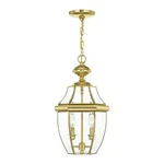 Livex Lighting 2255-02 Monterey 2-LIGHT Outdoor Hanging Lantern, Polished Brass. Fixed Price $323.79.