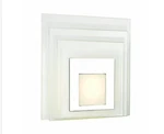 Transglobe Polished Chrome Led Wall Sconce With White Acrylic Shade Light. Fixed Price $76.50.