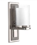 Progress Lighting P710015-009 Mast Collection 1-LIGHT Brushed Nickel Wall Sconce. Fixed Price $69.99.