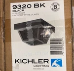 Kichler Lighting 9320BK Outdoor Plastic Fixtures - 1 Flush Mount. Fixed Price $45.00.