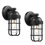 Emliviar Farmhouse Outdoor Wall Light 2 Pack Fixtures Clear Tempered. Fixed Price $121.22.