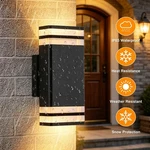 Letry 2 Pack 9.8IN Led Rectangle Outdoor Wall Sconce Up&down Lighting Waterproof. Fixed Price $89.74.