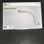 Commercial Electric Steel Mounting For Area/flood Lights ARM24-SLV. Fixed Price $12.95.