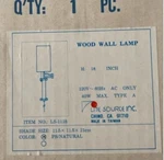 Lite Source Wood Wall Lamp Nwt. Fixed Price $49.00.