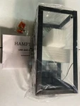 Hampton Bay 60000100 Hurley Matte Black Outdoor Wall Sconce, No Bulb Included. Fixed Price $29.60.