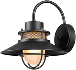 Globe Electric 44233 Liam 1-LIGHT Outdoor Wall Sconce, Matte Black, Frosted Whit. Fixed Price $73.95.