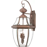 Quoizel NY8317 Copper Newbury 2-LIGHT 20"H Outdoor Wall Sconce With Clear Glass. Fixed Price $159.99.
