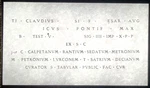Magic Lantern Slide Roman Inscription Claudius Latin Text J.p. Troy Cornell Ny. Fixed Price $11.99.