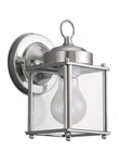 Sea Gull Lighting 8592-965 New Castle 1-LIGHT Outdoor Wall Lantern Clear Glass. Fixed Price $107.36.