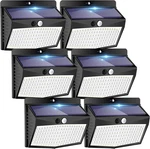 Peasur 6 Packs Solar Lights Outdoor Motion Sensor Security. Fixed Price $36.10.