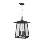 Z-lite Rainer 5LT 15.5" Outdoor Chain Ceiling Mount, Black/seedy 5015CHXL-BK. Fixed Price $606.00.