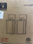 Faymart Outdoor Wall Lantern Light Pk F87702-BK. Fixed Price $34.99.