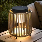 Solar Lanterns Outdoor Waterproof IP54, Handwoven Wicker Table Lamps Por. Fixed Price $74.71.