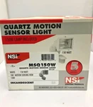 Nsi MSQ150W Quartz Motion Sensor Light, Watt, White (compare Rab QF150). Fixed Price $31.00.