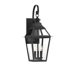 Jackson 3 Outdoor Wall Lantern In Matte Black With Gold Highlights By. Fixed Price $556.00.