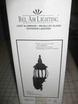 Bel Air Lighting Black Cast Aluminum Outdoor Lantern Wall Beveled Glass No. Fixed Price $38.00.
