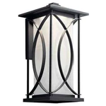 Kichler 49975BKTLED - Ashbern 18" Outdoor Black Wall Light (new Bad Box Only). Fixed Price $89.25.