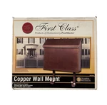 Home Impressions First Class Aged Copper Wall Mount Mailbox Mb 672AC-02 New. Fixed Price $37.50.