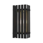Livex Greenwich 1 Light Outdoor Wall Lantern, Black/satin Brass/clear 20753-04. Fixed Price $1679.96.