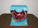 Vintage 1970S Heldak's Today Look Red Globe Ceiling Fixture New Box. Fixed Price $134.99.