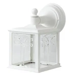 Sunlite Decorative Outdoor Orchid Down Fixture, White Finish, Clear Lens. Fixed Price $50.11.
