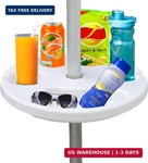 Ammsun 13" Umbrella Table Tray For Beach, Patio, Garden, Swimming Pool Wit. Fixed Price $30.34.