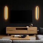 2PACK 32" Outdoor Led Wall Lights 24W IP65 Modern Black Frosted Acrylic. Fixed Price $74.99.