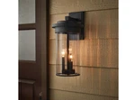 Hampton Bay Northwood 16.5IN. 3LIGHT Black Outdoor Wall Clear Ribbed Glass. Fixed Price $54.99.