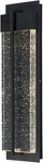 Dimmable 21" Led Outdoor Wall Sconce - Black Finish, Bubble Glass, Modern Design. Fixed Price $386.99.