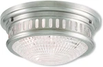 Livex 73051-91 Berwick 2 Light 11 Inch Flush Mount Brushed Nickel With Glass. Fixed Price $69.99.