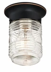 Design House Jelly Jar Ceiling Light, 4.83 Inches Diameter, Oil-rubbed Bronze. Fixed Price $29.99.