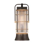 Eurofase Rivamar Outdoor Light 20" Lantern, Bronze/gold/clear 44264-017. Fixed Price $154.00.