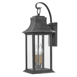Hinkley Lighting 20" Adair Outdoor Wall Mount, Aged Zinc 2934DZ-LL. Fixed Price $419.00.