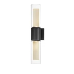 ET2 Lighting Dram Outdoor Wall Mount, Black/clear/frosted E30194-93BK. Fixed Price $286.20.