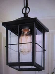 Lnc Modern Farmhouse Black Outdoor Hanging Lantern 1-LIGHT Coastal Pendant. Fixed Price $39.91.