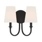 Crystorama Payton Light Wall Mount, Black Forged/white PAY-922-BF. Fixed Price $158.40.
