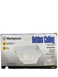 Westinghouse 66975 White 1-LIGHT Flush-mount Fixture 4-3/4 8-1/4 In. New. Fixed Price $34.46.