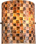 Tiffany Style Mosaic Wall Sconce With Natural Shell For Bedroom & Hallway. Fixed Price $114.99.